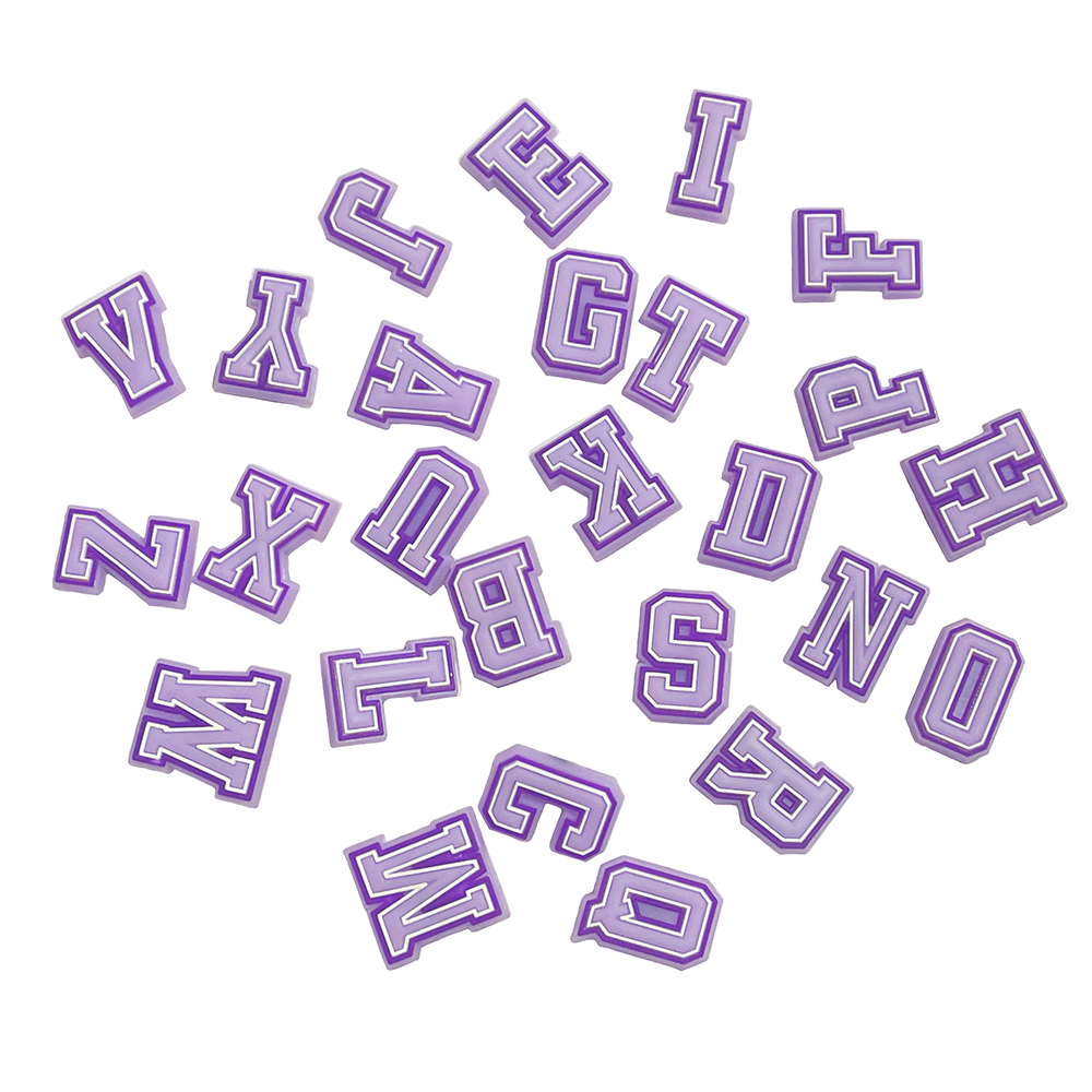 Croc Style Clog - Novos Pins de Letras do Alfabeto