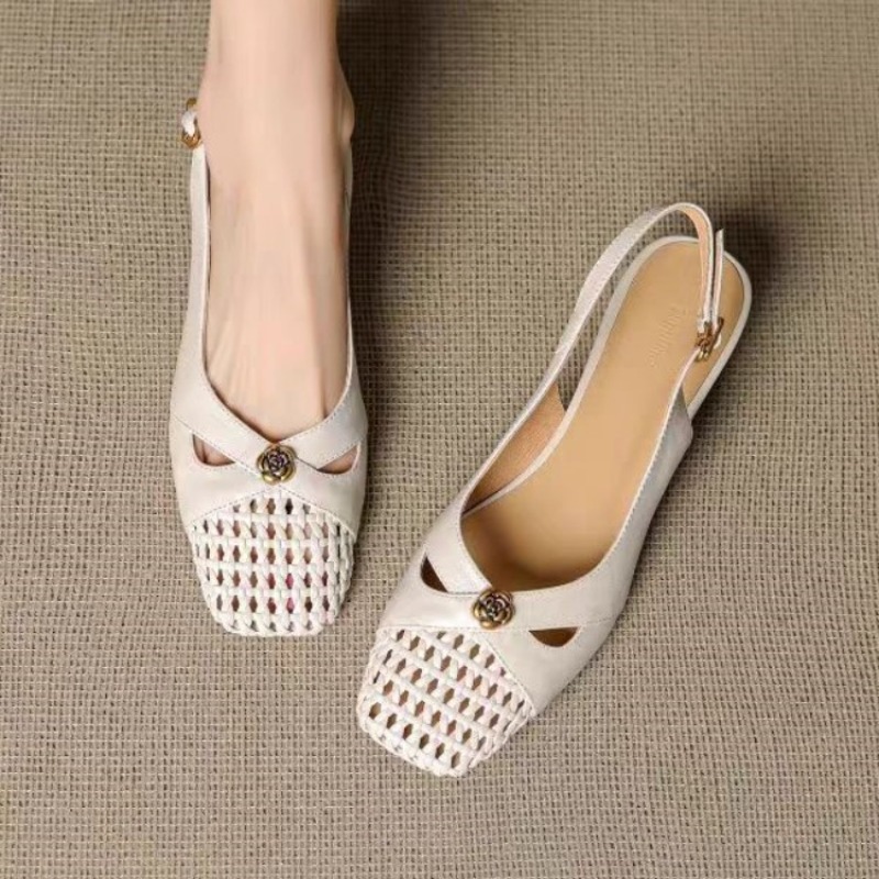 Women'S Heels - Sandálias femininas de bico fechado estilo