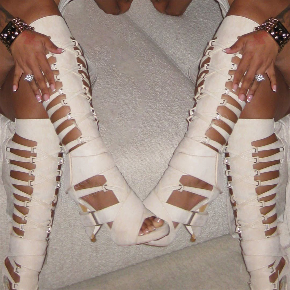 Women Shoes Boots - Nova Coleção Verão 2026: Sandálias Longas