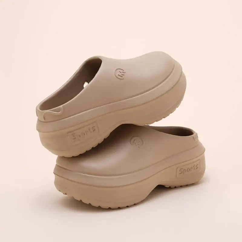 Cork Wedge Sandal - Sandálias Plataforma Chunky Femininas, Chinelos de