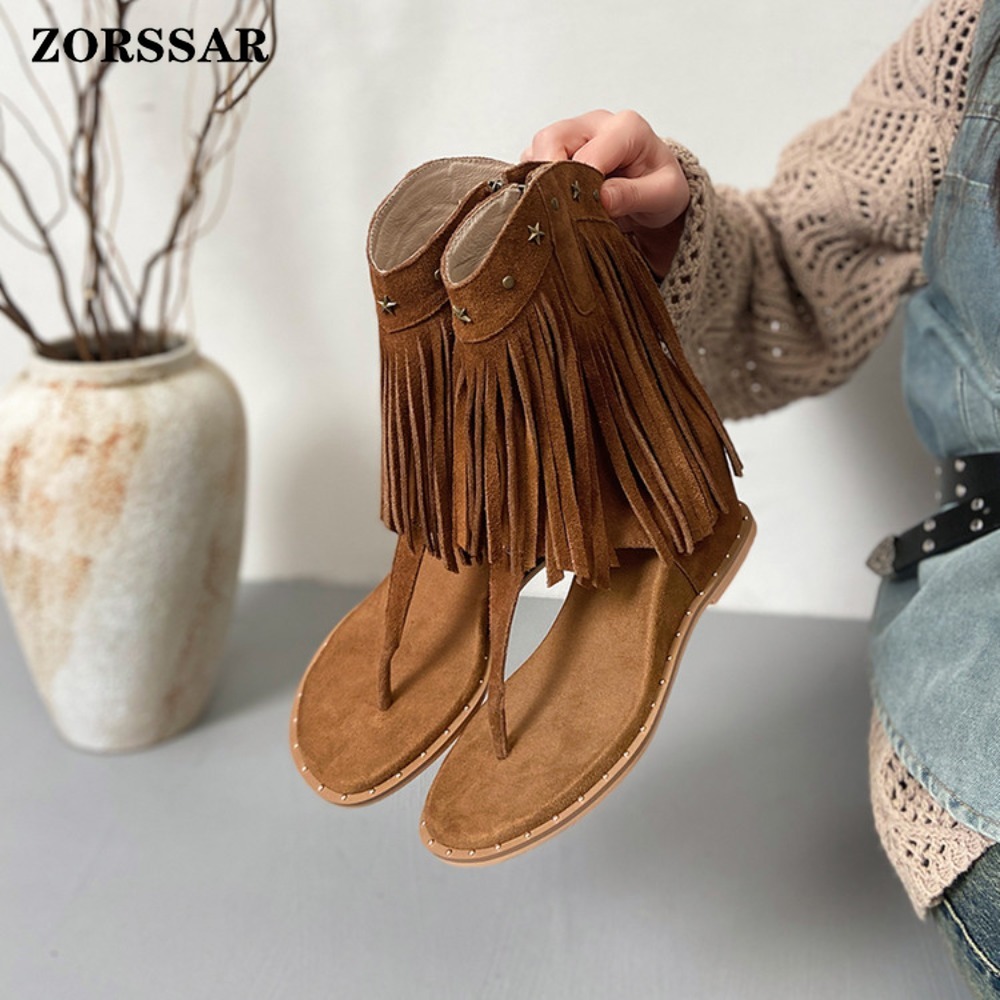Sandálias de Plataforma com Fr - Women Shoes Boots avaliação e preço