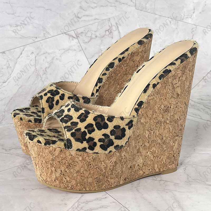 Rontic artesanal feminino plat - Cork Wedge Sandal avaliação e preço