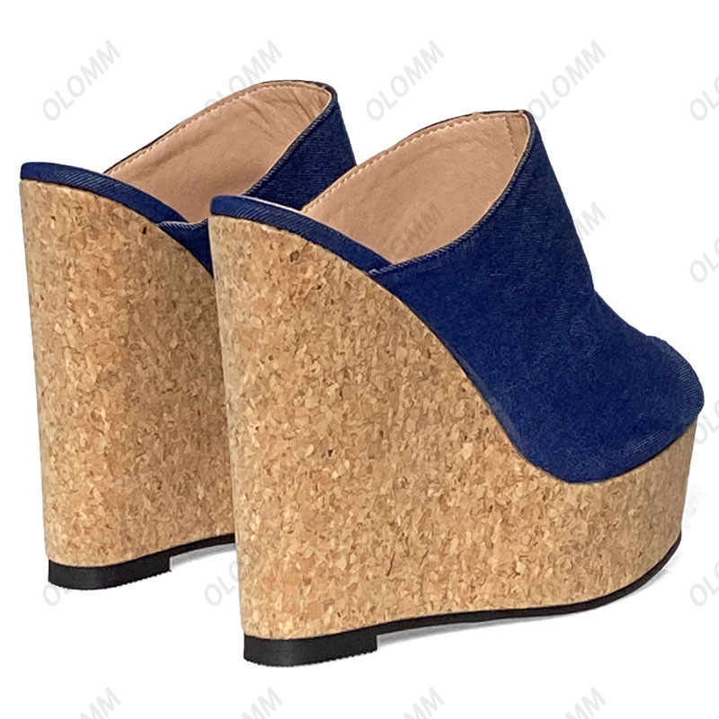 Olomm Sandálias femininas arte - Cork Wedge Sandal avaliação e preço