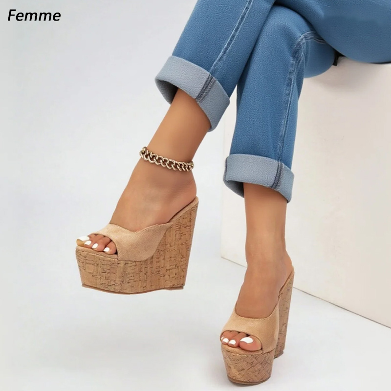 Mules Femininos Artesanais em  - Cork Wedge Sandal avaliação e preço