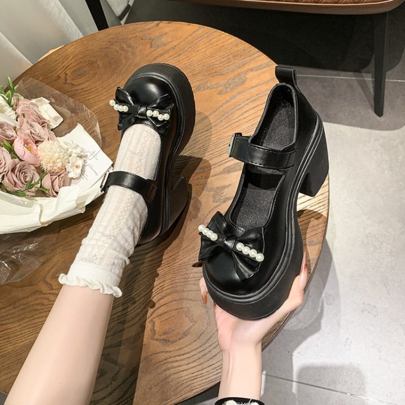 Sapatos Lolita 2026 Pretos com - Women'S Heels avaliação e preço