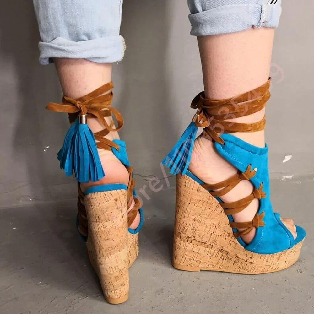 Sandálias Femininas Sexy de Sa - Cork Wedge Sandal avaliação e preço