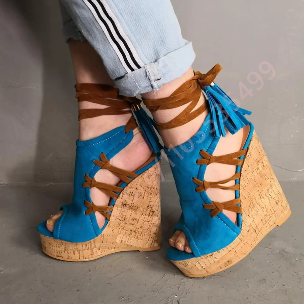 Sandálias Femininas Sexy de Sa - Cork Wedge Sandal avaliação e preço