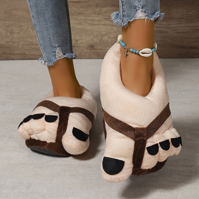Pantufas de Pelúcia Quentes e  - Women Shoes For Big Feet avaliação e preço